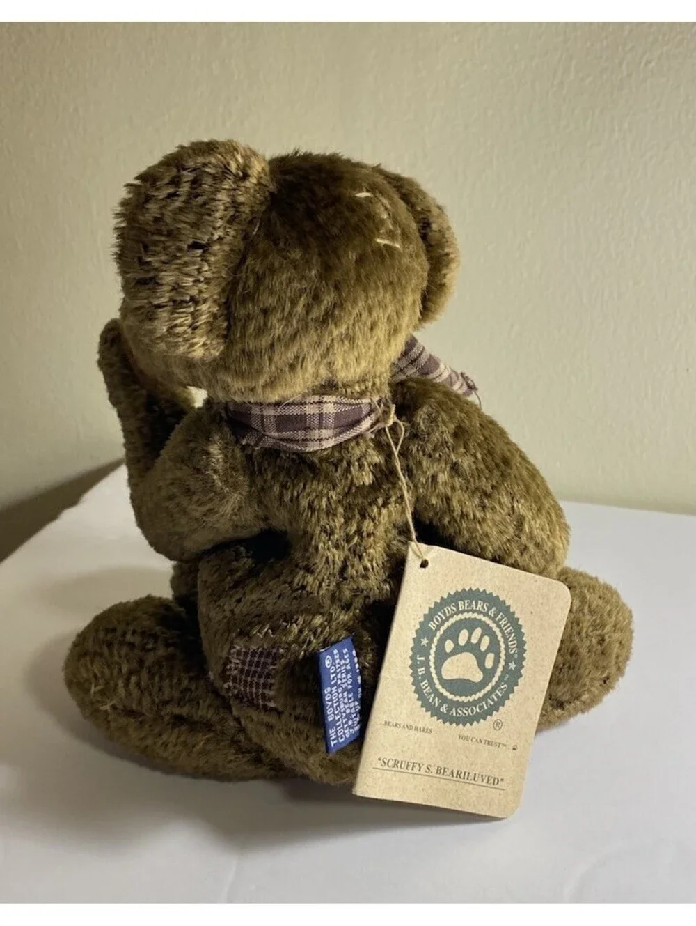 Boyds Bear Scruffy Beariluved 51000-05 Vintage 9” Tall Filled With Pellets